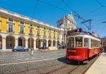 View of red tram in the streets of Lisbon - Photo Credit: Frank Nurnberger